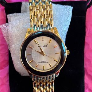 Gold and Black Vellaccio Watch